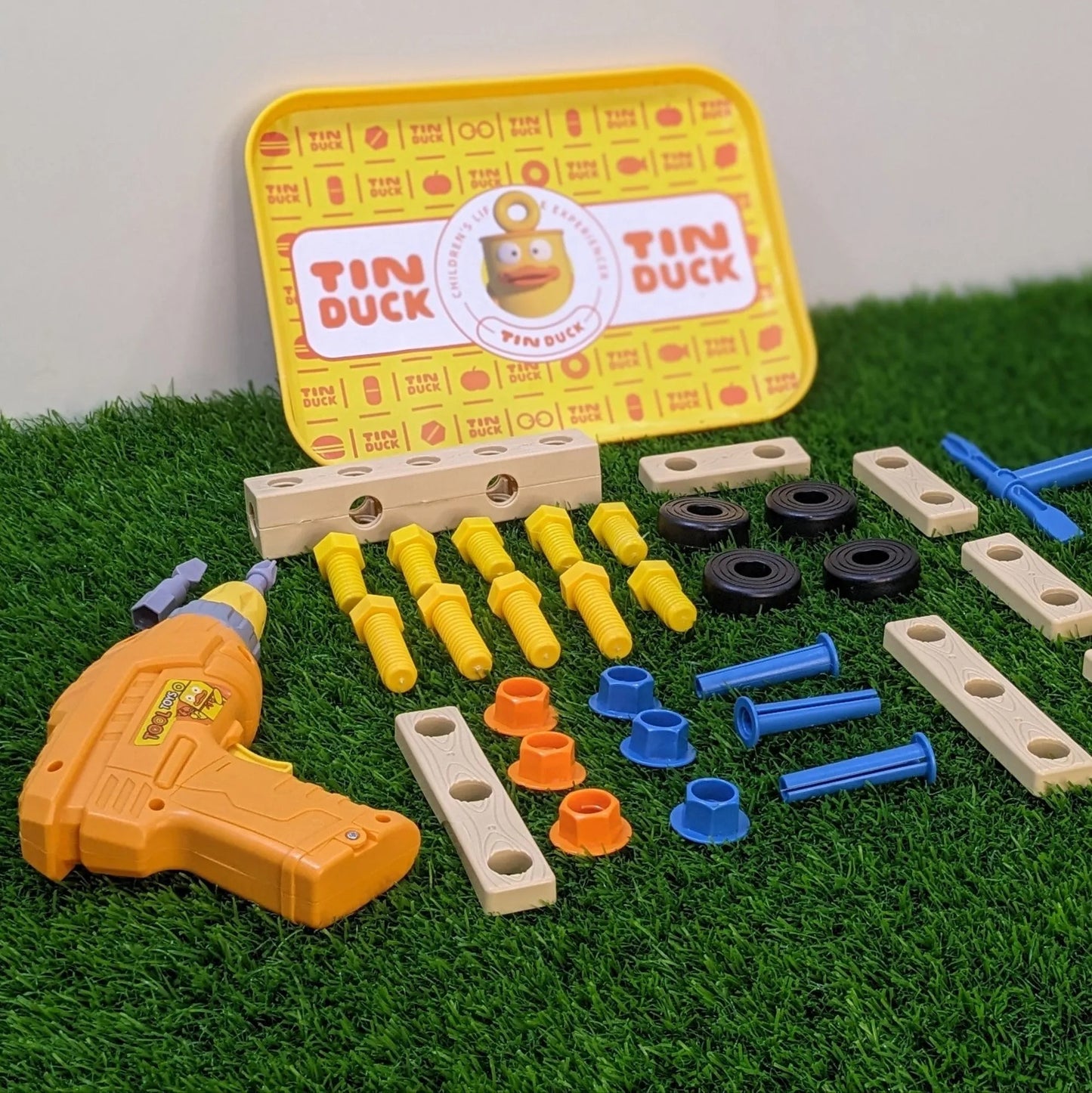 TOOL BOX WITH ELECTRIC DRILL β Kids Construction Toy Set