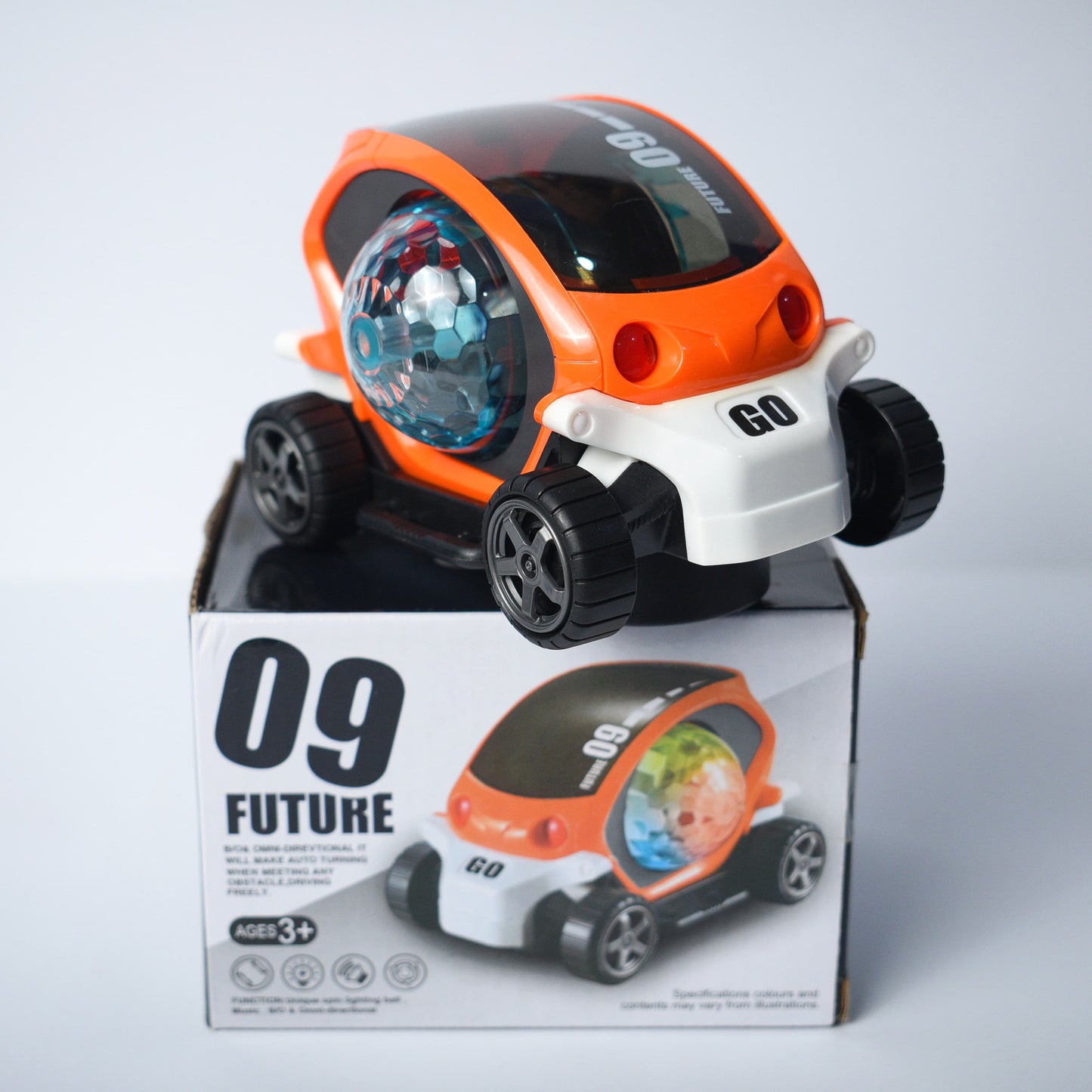 360° Rotating Musical Concept Car | Automatic Toy Car for Kids with Lights & Music | Learning Toys for Kids