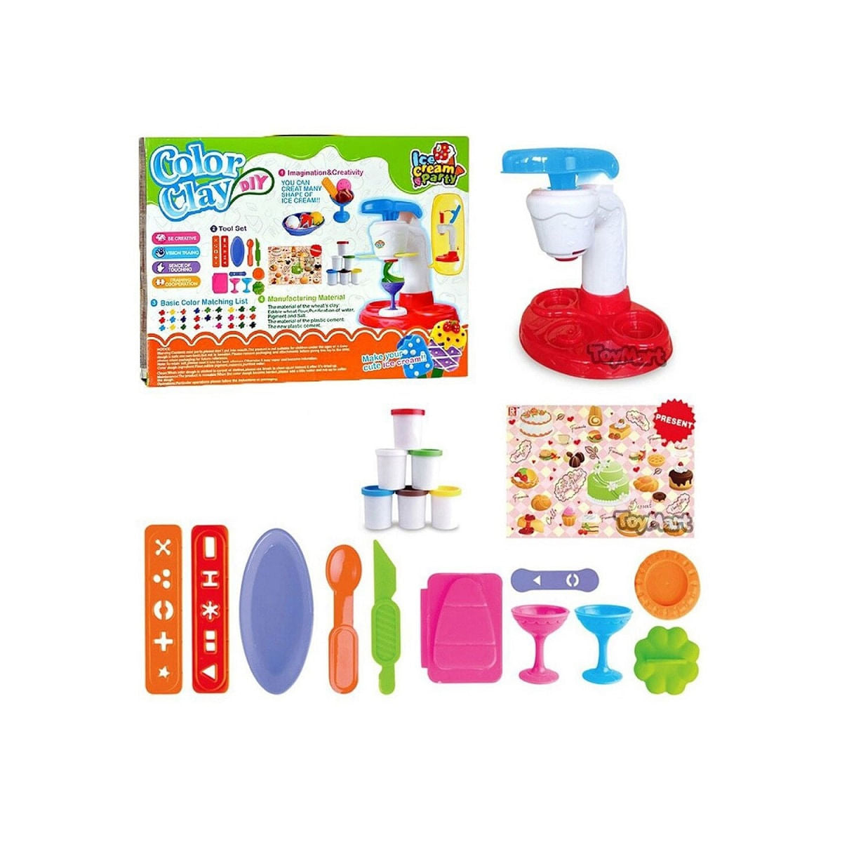 Clay Color - Ice Cream Party Set