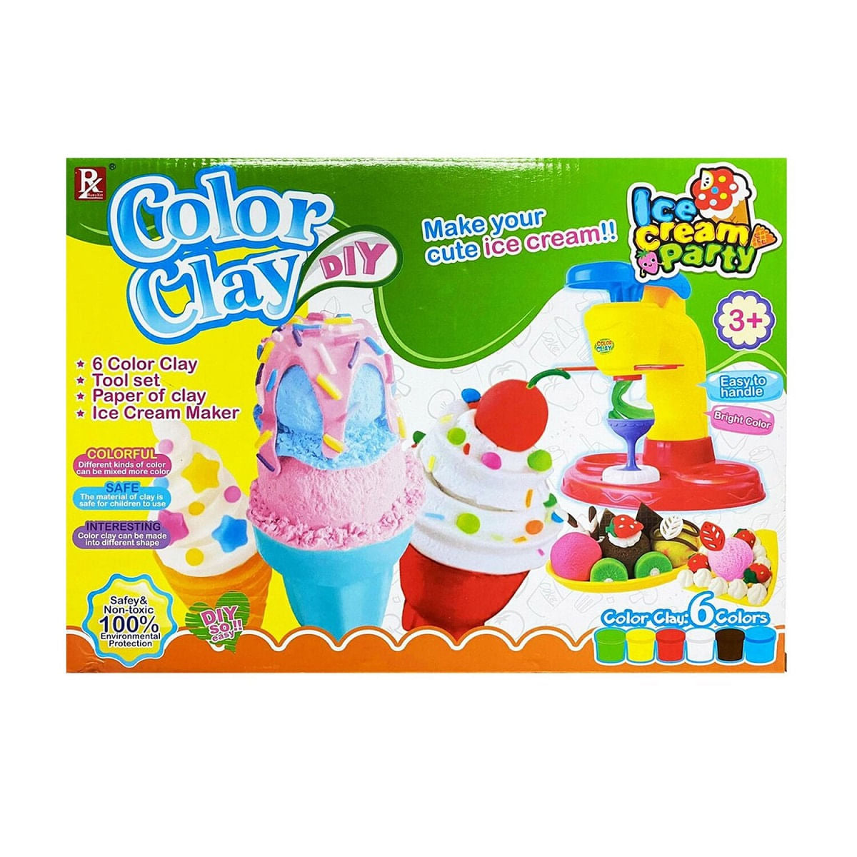 Clay Color - Ice Cream Party Set
