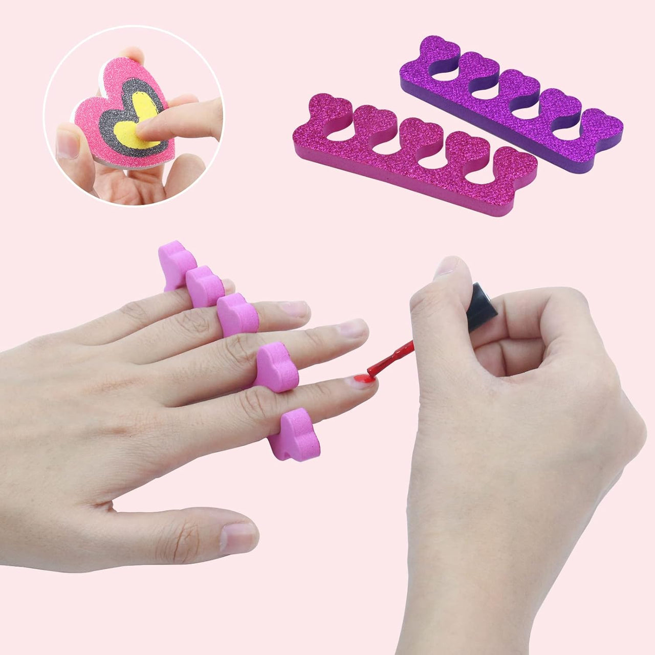 Nail Glam Salon Nail Dryer | 2in1 Nail Paint & Sticker Kit