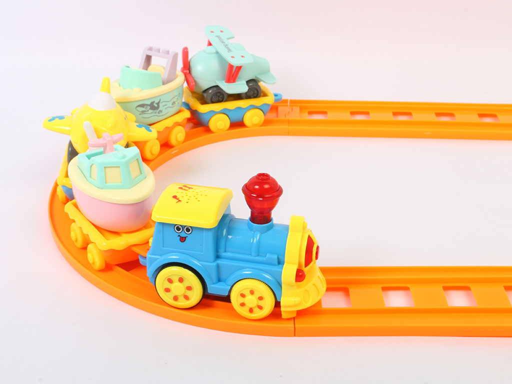 Cartoon Travel Train Animals With Sound And Light