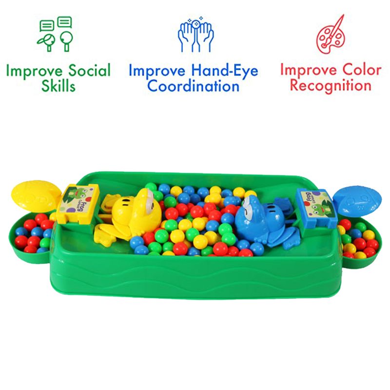 Hungry Frog Catching Ball 2 Players Game