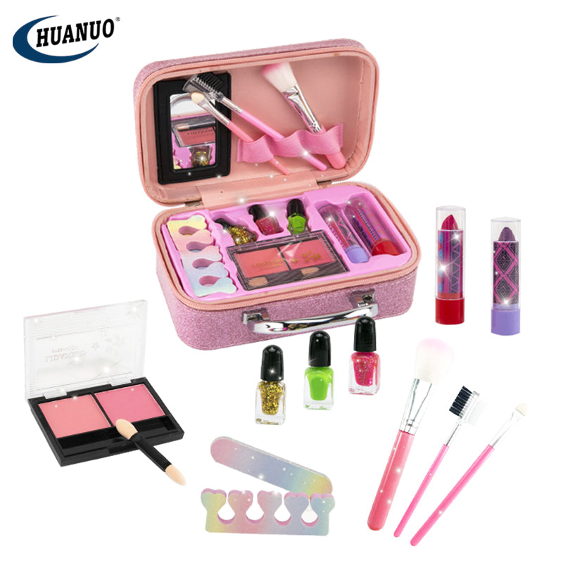 Real Washable Makeup Set Girls Toys Princess Dress up Toy Makeup Kid Makeup Set