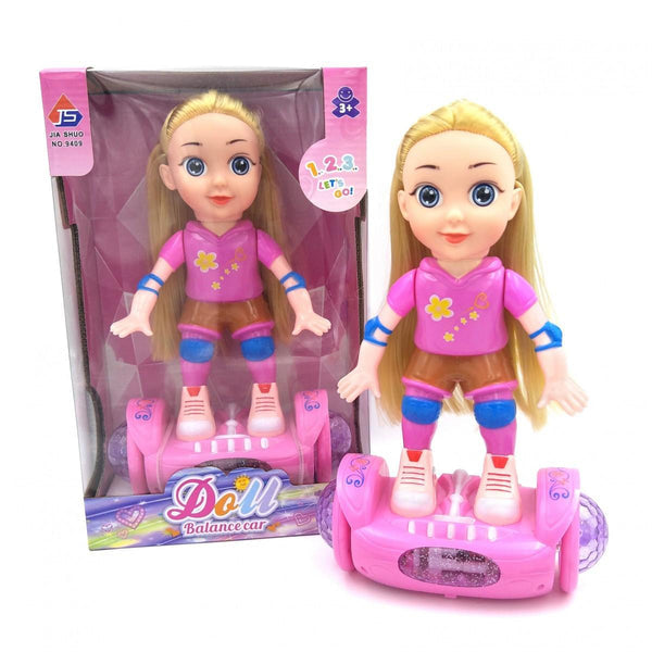Musical Doll on Balance Car with Light and Music
