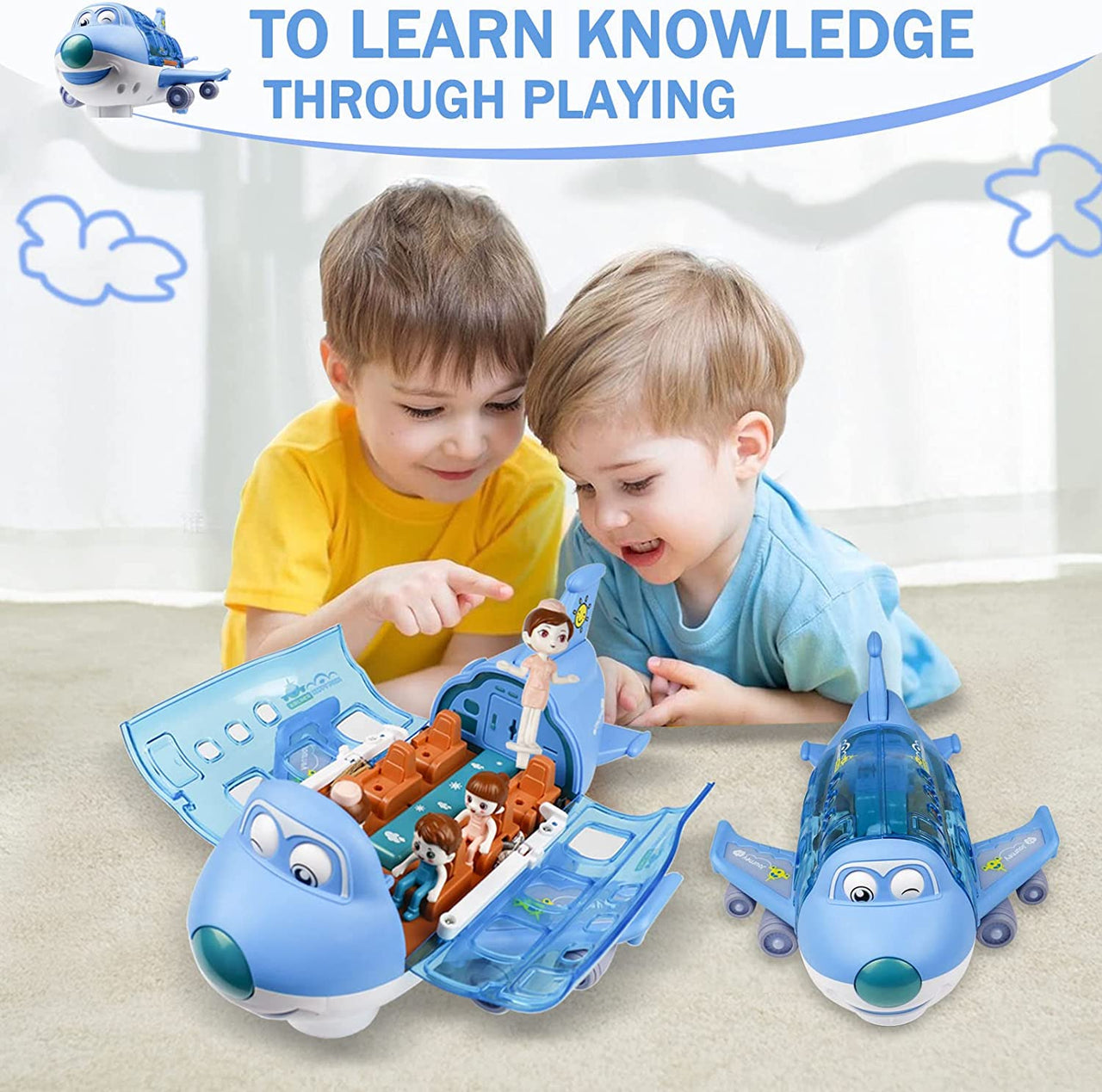 Airplane Toys 360 Degree Rotating Electric Plane Airplane