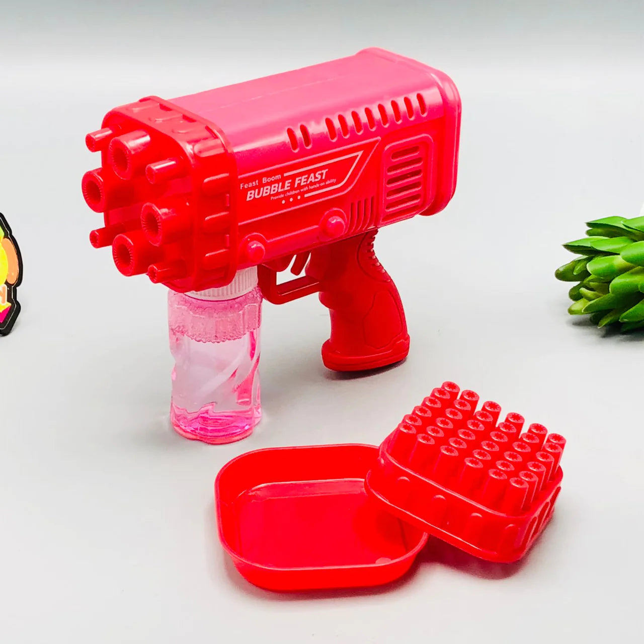 Space Rocket Bazooka Bubble Gun Toy 36 Holes
