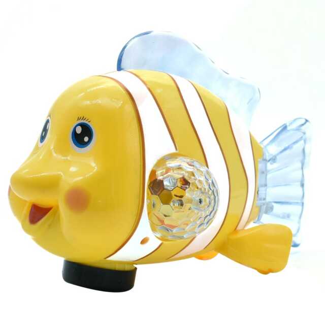 Nemo Fish Orange Colour Moving Rotating Light and Sound