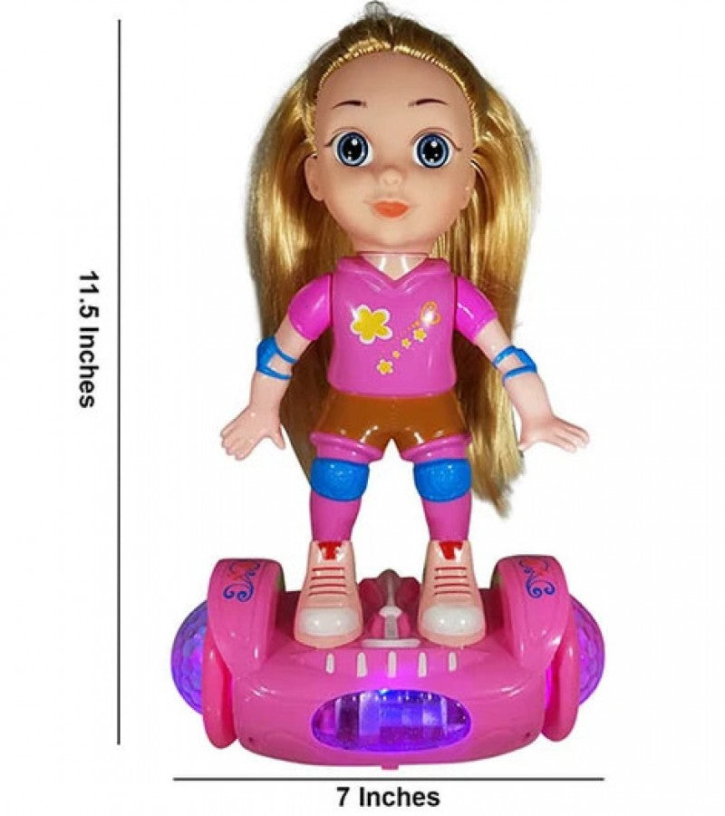 Musical Doll on Balance Car with Light and Music