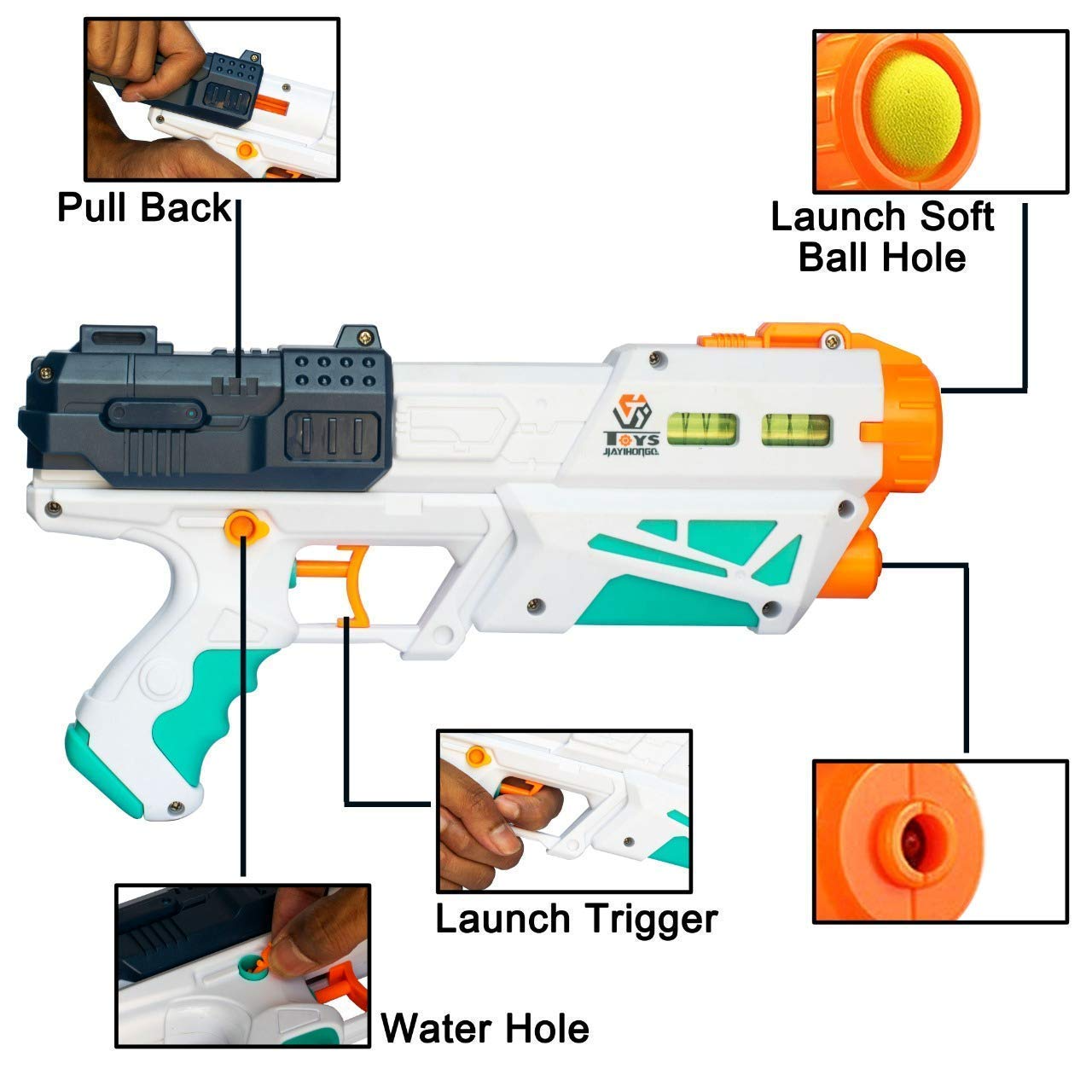 Toy Blaster 2-in-1 FoamBullets & Water