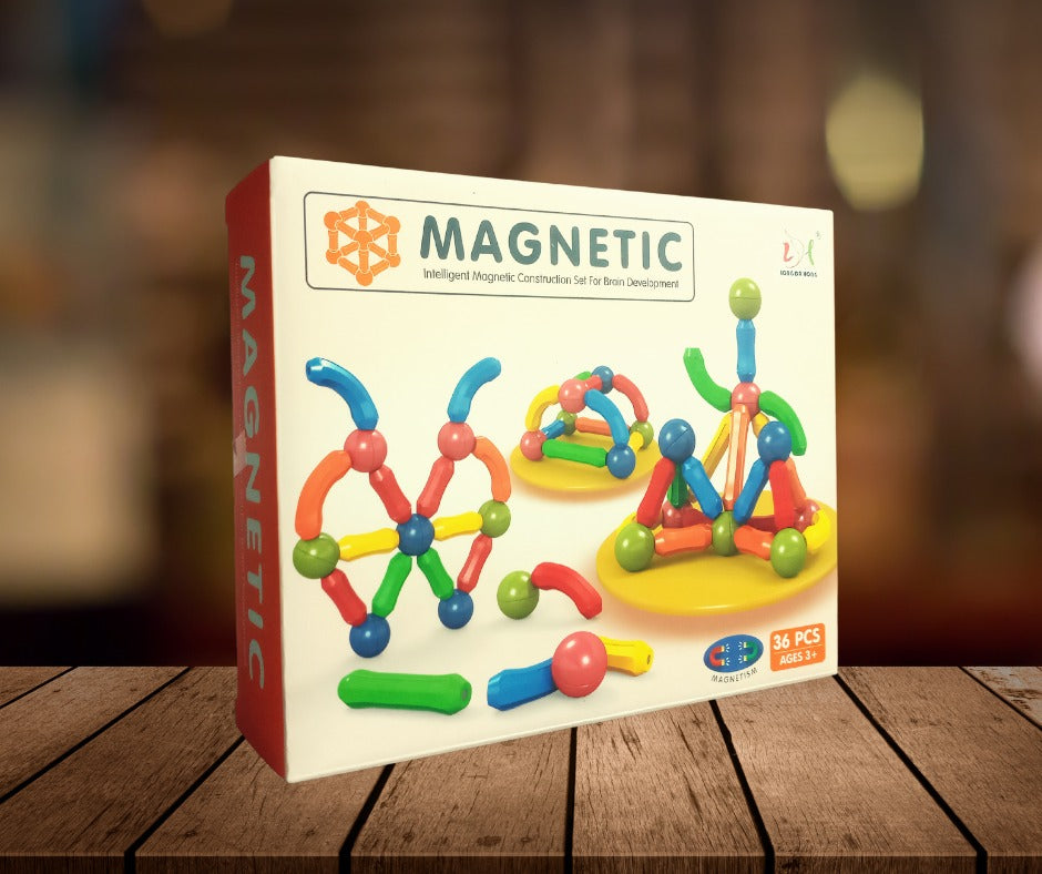 36 PCS Magnetic Blocks Set Toy Magnetic Bar Constructor Building Blocks