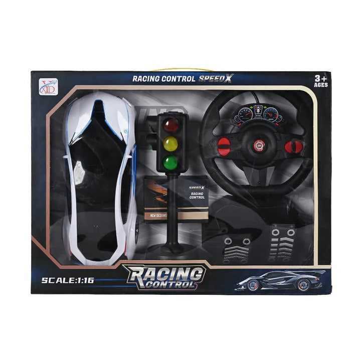 Remote Control Car With Steering wheel, Brake & Race Padal And Signal Light