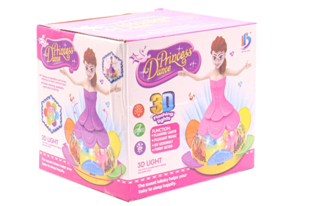 Dancing Barbie Doll Music and Flashing Lights and 360 Degree Rotating Sound