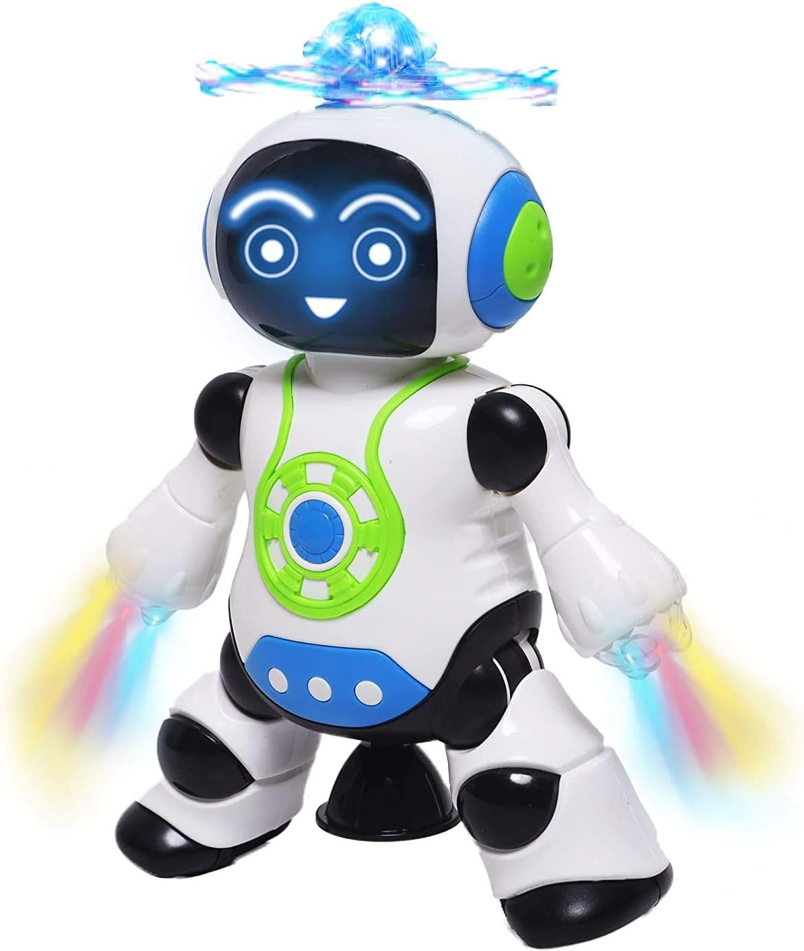 Electronic Dancing Robot With Walking And Lightning