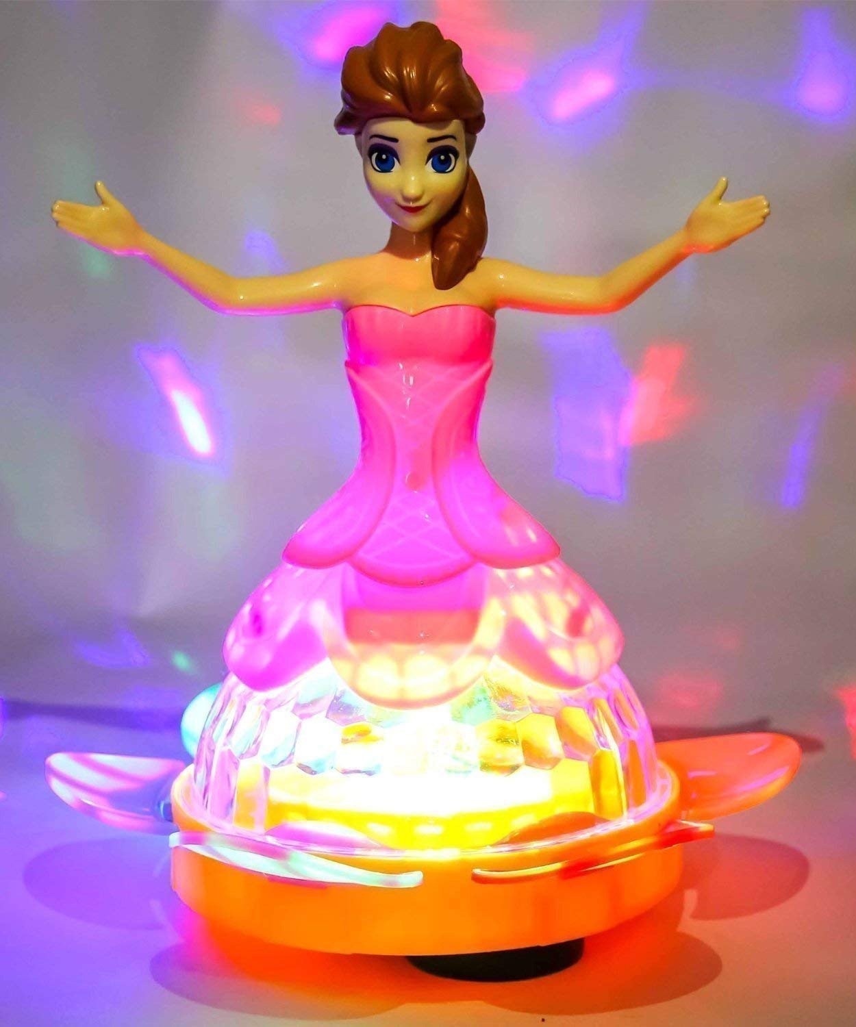 Dancing Barbie Doll Music and Flashing Lights and 360 Degree Rotating Sound