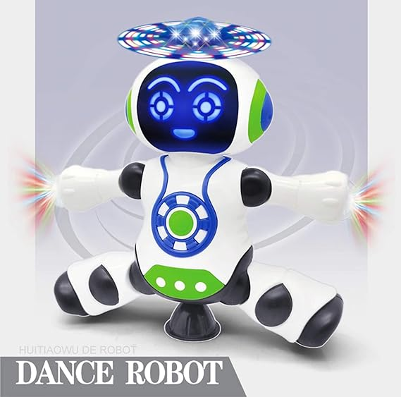 Electronic Dancing Robot With Walking And Lightning