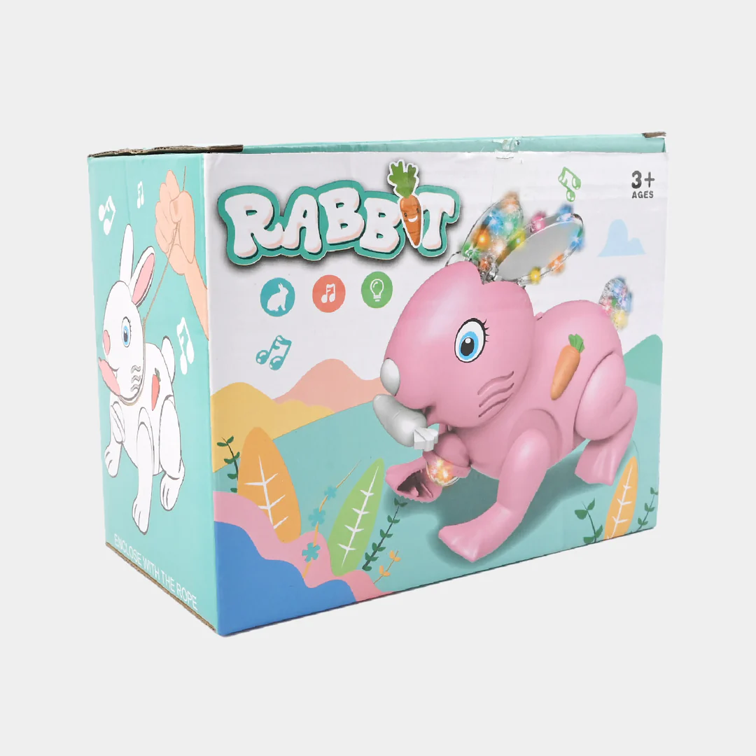 Electric Rabbit Light & Sound Toy For Kids