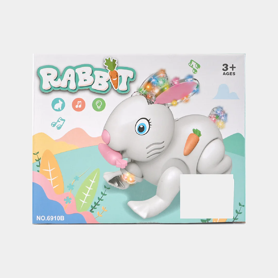 Electric Rabbit Light & Sound Toy For Kids