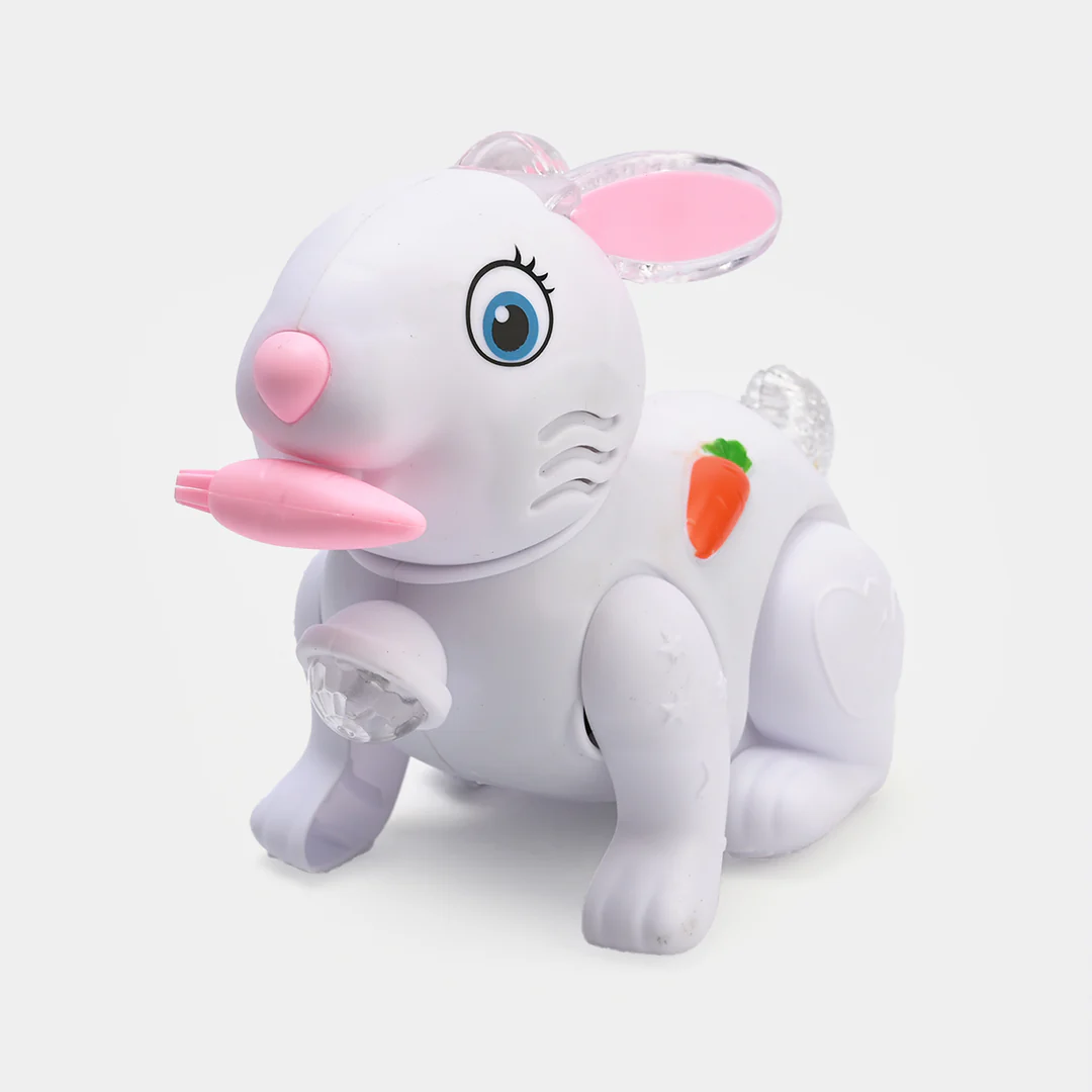 Electric Rabbit Light & Sound Toy For Kids