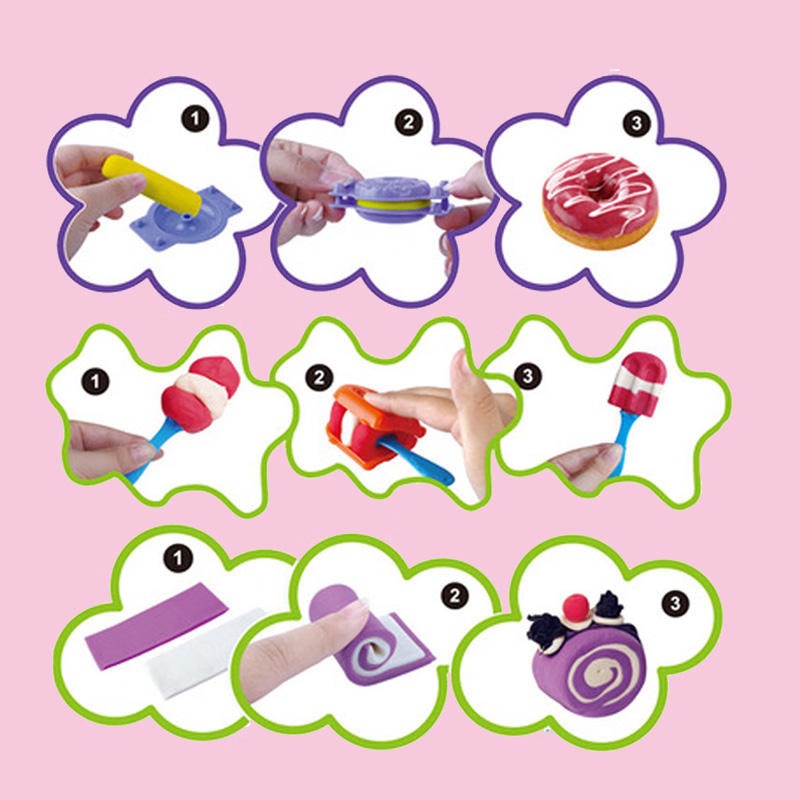 Clay Color - Ice Cream Party Set