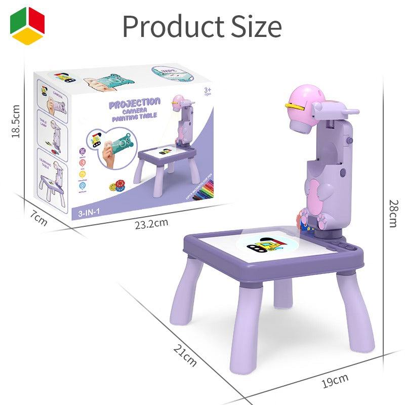 3 in 1 Camera Drawing Board Painting Game Drawing Projector Table