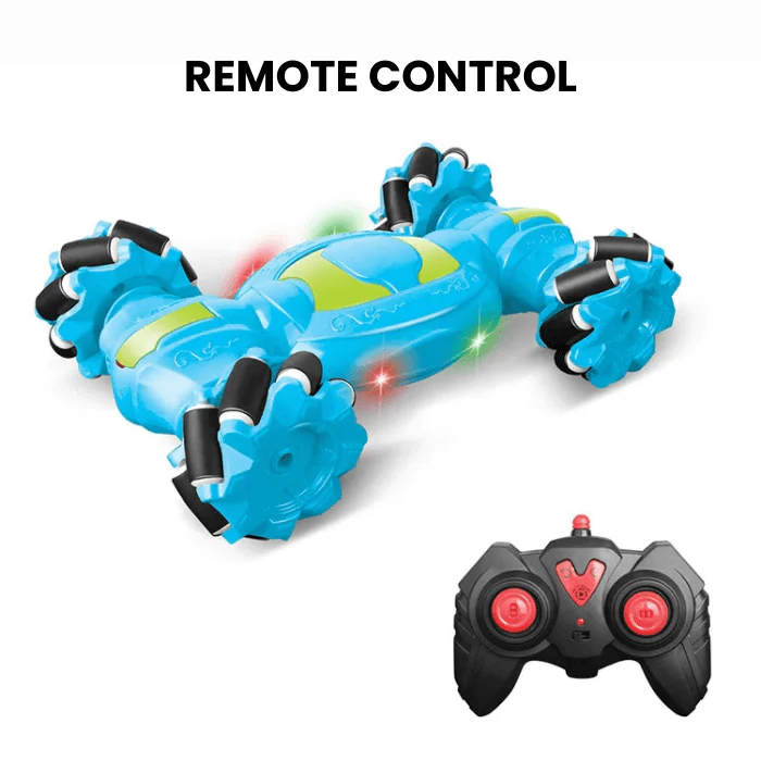 Hand sensor watch car stunt racing car with light and music and 360 rotate stunt tires