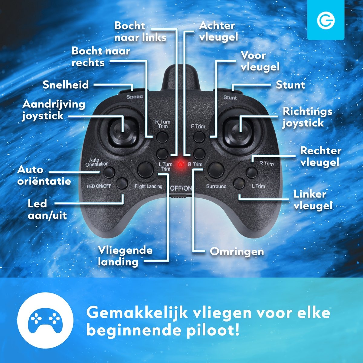 Rechargeable Fighter Jet RC Plane – 2.4GHz Remote Control