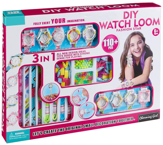 All in One Jewelry Making Activity Set - Easy to Use Create Your Own Design Bracelet & Watch toys