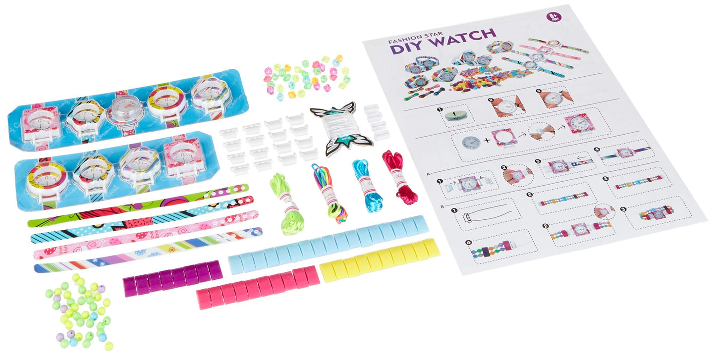 All in One Jewelry Making Activity Set - Easy to Use Create Your Own Design Bracelet & Watch toys