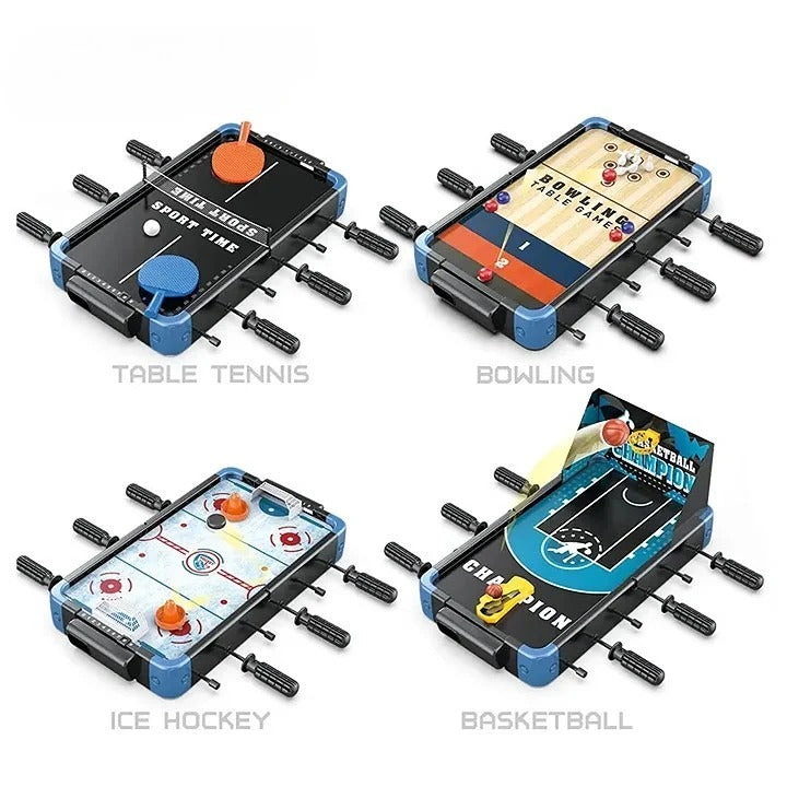 5-in-1 Multi Game Table | Multiplayer Games Including Football Basketball & Table Tennis