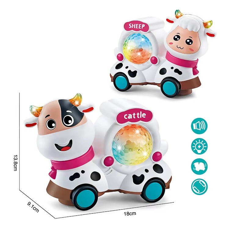 Bump and Go Electric Dancing Two Sided Animal Music Light Dancing