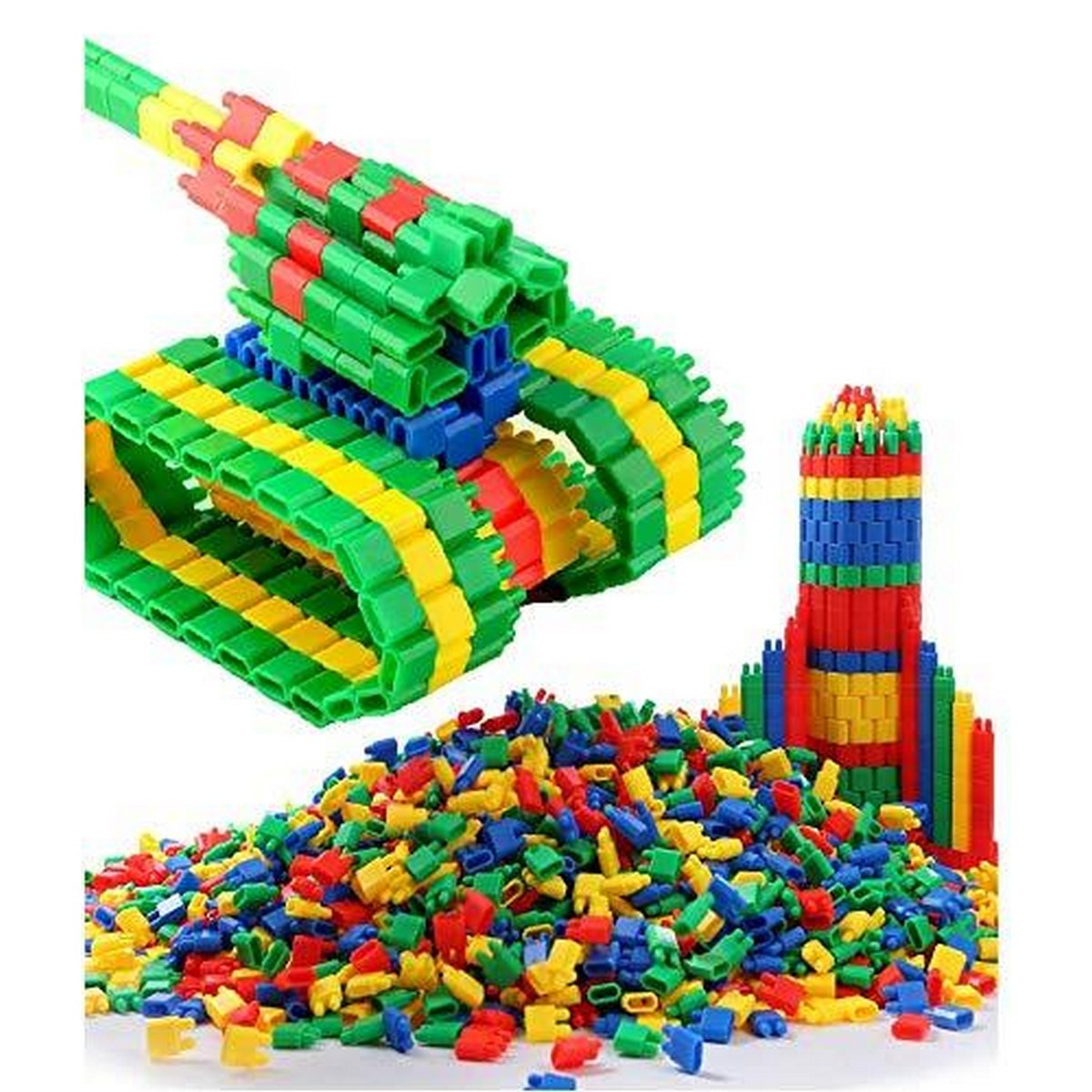 Educational Puzzle Rocket Head Shape Building