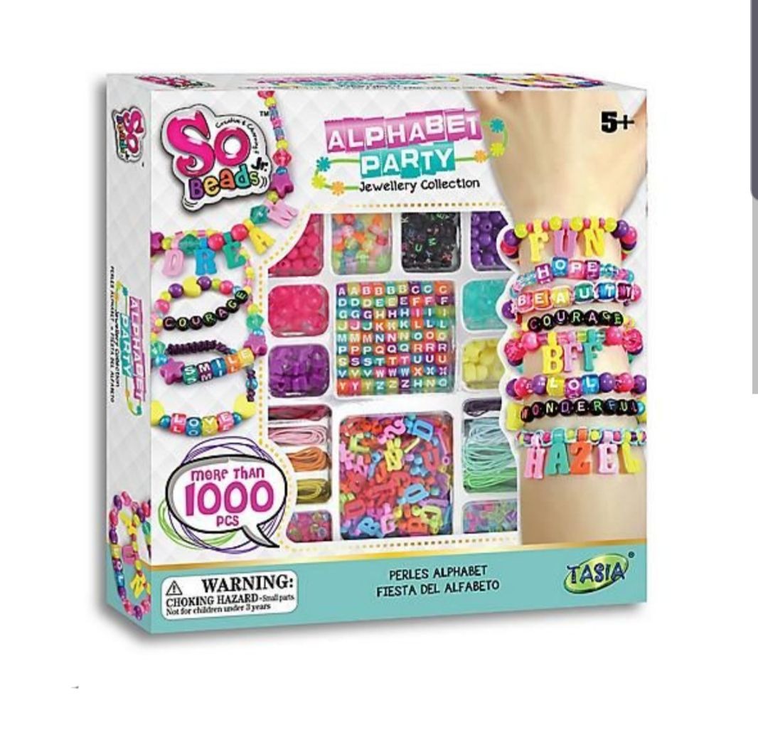 Personalized Beads Bracelets Set Make Over 10 Bracelets – 600+ Beads and Charm