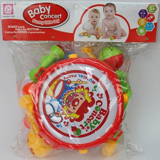 Child Rattle and Musical Band Baby Concert Toy for Toddlers (Big Drum)