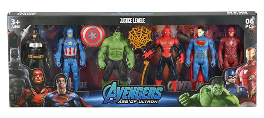 Avengers Super Hero Incredible Action Figures 6 Pcs
