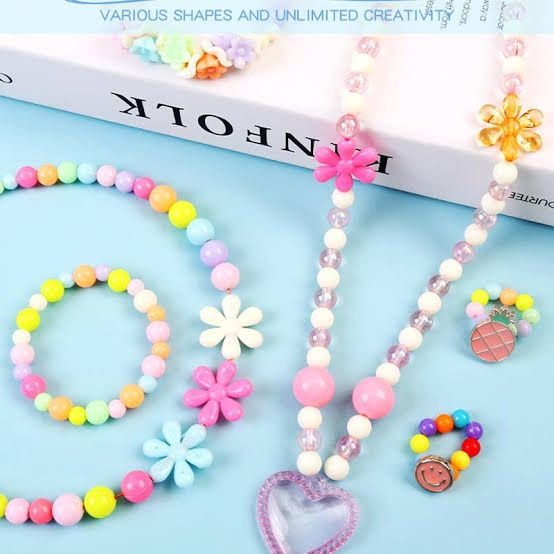 Personalized Beads Bracelets Set Make Over 10 Bracelets – 600+ Beads and Charm