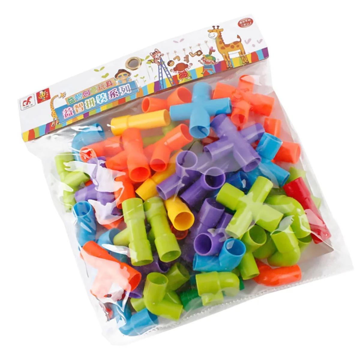 Pipe Puzzle Blocks Multicolor Creative Puzzle