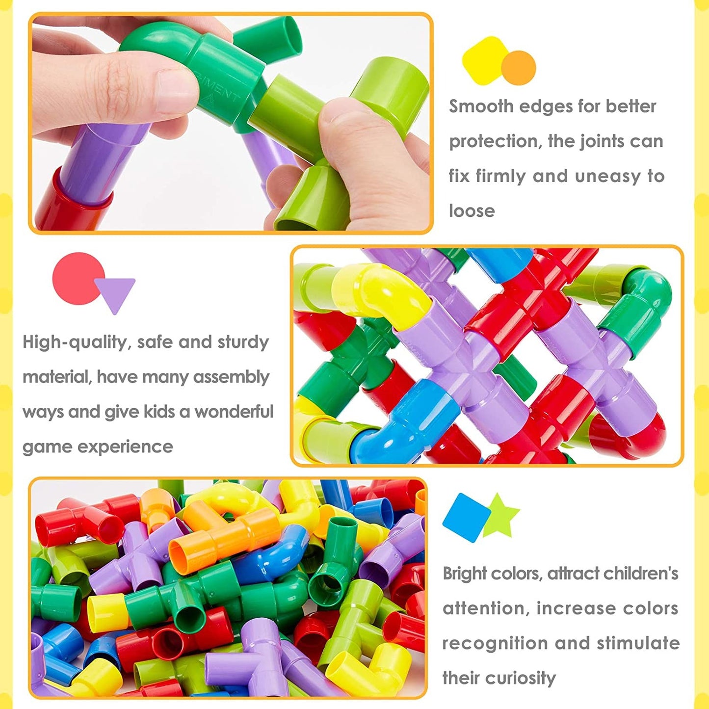 Pipe Puzzle Blocks Multicolor Creative Puzzle