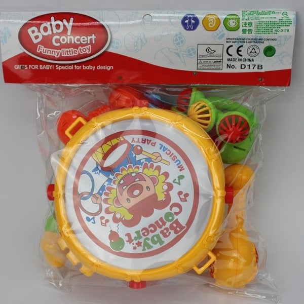 Child Rattle and Musical Band Baby Concert Toy for Toddlers (Big Drum)