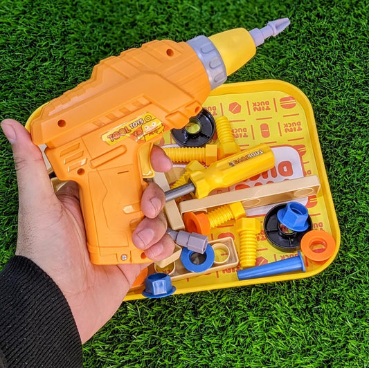 TOOL BOX WITH ELECTRIC DRILL – Kids Construction Toy Set