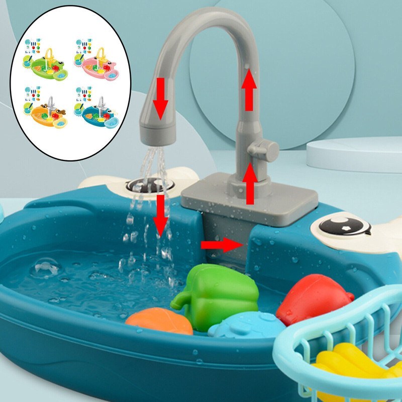 Plastic Simulation Electric Dishwasher Mini Kitchen
