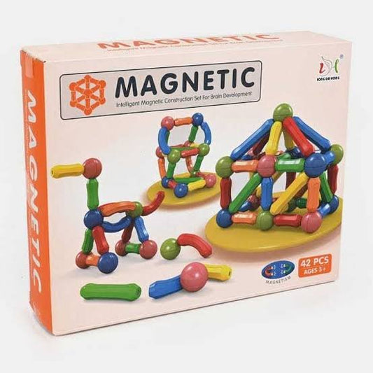 42 Pcs Magnetic Blocks Set Toy Magnetic Bar Constructor Building Blocks